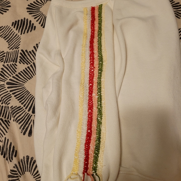 THE GREAT. Multicolored Fringe Sweatshirt - Picture 3 of 12